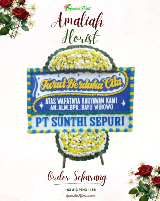 Papan Bunga Duka di Jati Utomo