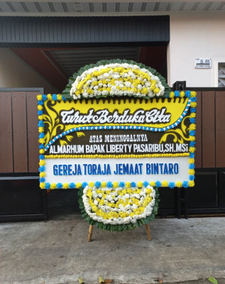 Papan Bunga Duka di Jati Utomo